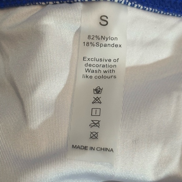 Chic Royal Blue Ruffle Bikini Set - Picture 6 of 10